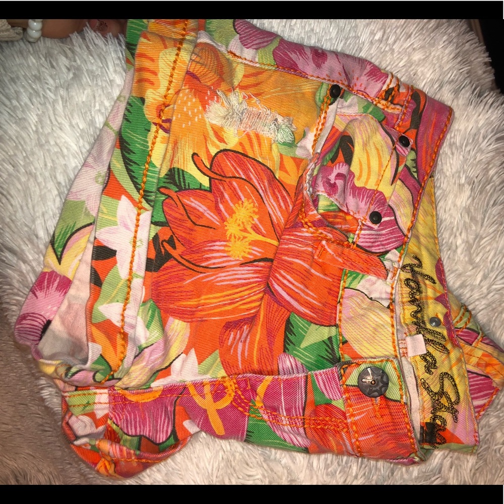 Floral shorts size 8